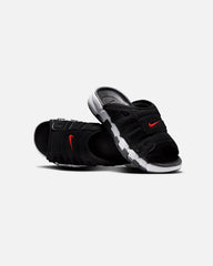 Nike Air More Uptempo Slides Black/White