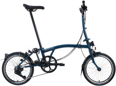 Brompton C Line 12-Speed Folding Bike - Ocean Blue