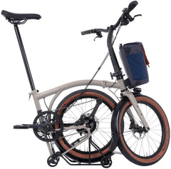 Brompton Electric G Line with Roller Frame 4 Speed Folding Bike - Traildust White