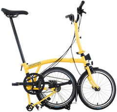 Brompton C Line 12-Speed Folding Bike - Bumblebee Yellow