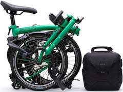 Brompton C Line eMotiq 4-Speed Electric Folding Bike - Palm Green