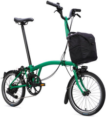 Brompton C Line eMotiq 4-Speed Electric Folding Bike - Palm Green
