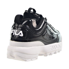 Fila Disruptor II Premium Patent Women's Shoes Black-White