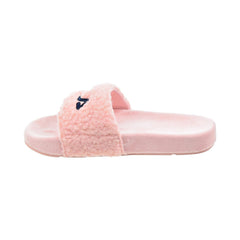 Fila Fuzzy Drifter Women's Slide Sandals Pink-Navy-Red