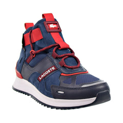 Lacoste Run Breaker 0521 1 SMA Men's Shoes Navy Blue-Rouge