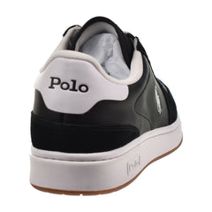 Polo Ralph Lauren Court Suede/Leather Men's Shoes Black 809834463-001