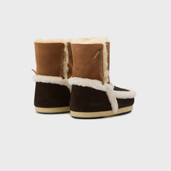 Moon Boot WMNS EVX Patch Boot - Dark Brown / Cognac