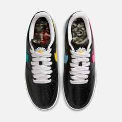 Nike x PEACEMINUSONE Air Force 1 - Black / New Emerald / Pinkfire II / Tour Yellow / Blue Gale