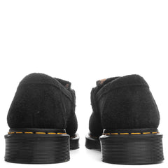 Adrian Snaffle - Black Napped Suede/Beige Contrast Hair On