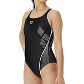 Arena Graphic Pro Back Womens Swimsuit - Black