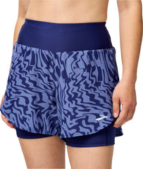Brooks 5 Inch Chaser 2 In 1 Womens Running Shorts - Blue