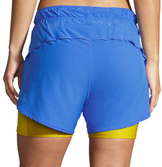 Brooks 5 Inch Chaser 2 in 1 Womens Running Shorts - Blue