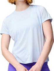 Brooks Dash Short Sleeve Womens Running Top - Blue