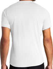 Brooks Distance Graphic Short Sleeve Mens Running Top - White