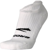 Brooks Ghost No Show Running Socks - White