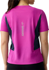 Brooks High Point 2.0 Short Sleeve Womens Running Top - Purple