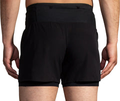 Brooks 5 Inch High Point 2.0 2 In 1 Mens Running Shorts - Black