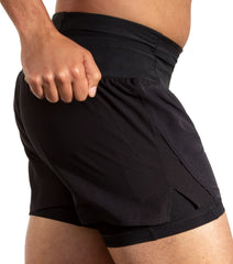 Brooks 5 Inch High Point 2.0 2 In 1 Mens Running Shorts - Black