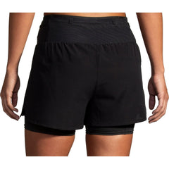 Brooks 3 Inch High Point 2.0 2 in 1 Womens Running Shorts - Black