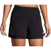 Brooks 3 Inch High Point 2.0 2 in 1 Womens Running Shorts - Black