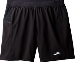 Brooks 7 Inch Journey 2 in 1 Mens Running Shorts - Black