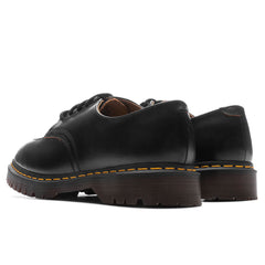 2046 Vintage Smooth Leather Oxford Shoes - Black