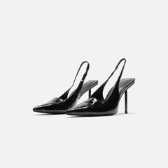 Femme LA G63 Slingback - Exotic Noir