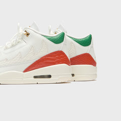 Nike Air Jordan 3 Retro - Summit White / Metallic Gold / Pine Green