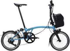 Brompton P Line eMotiq 4-speed Electric Folding Bike - Cloud Metallic