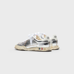 Mihara Yasuhiro Herbie Original Sole Wrinkled Leather Low Top Sneaker - Silver