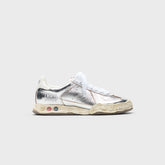 Mihara Yasuhiro Herbie Original Sole Wrinkled Leather Low Top Sneaker - Silver
