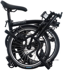 Brompton C Line 12-Speed Folding Bike - Black