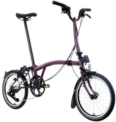 Brompton C Line 12-Speed Folding Bike - Amethyst Lacquer