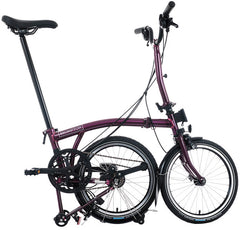 Brompton C Line 12-Speed Folding Bike - Amethyst Lacquer