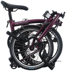 Brompton C Line 12-Speed Folding Bike - Amethyst Lacquer
