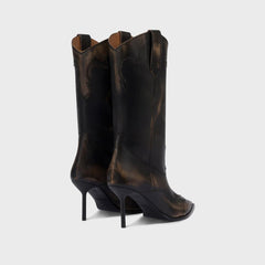Paris Texas Lidia Western Embroidered Boot 70 - Black