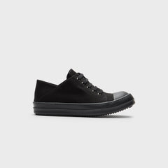Rick Owens WMNS Slip-On Scarpe in Denim - All Black