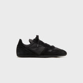 Rick Owens Minimal Suede Trimmed Sneaks - Black / Black / Black