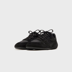 Rick Owens Minimal Suede Trimmed Sneaks - Black / Black / Black