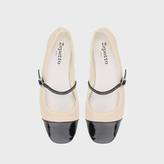Repetto Georgiana Mary Janes - Swan Beige / Black
