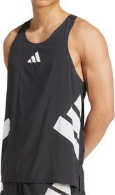 adidas Adizero Road To Records Mens Running Vest - Black