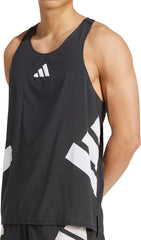 adidas Adizero Road To Records Mens Running Vest - Black