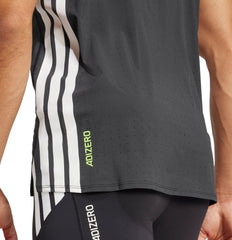 adidas Adizero Short Sleeve Mens Running Top - Black