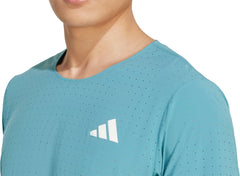 adidas Adizero Short Sleeve Mens Running Top - Green