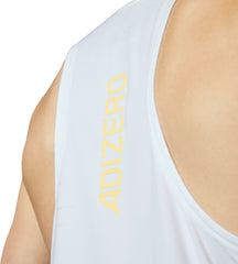 adidas Adizero Mens Running Vest - White