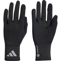 adidas AeroReady Running Gloves - Black