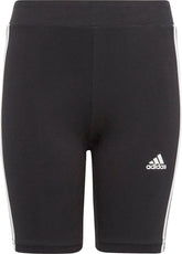 adidas Essentials 3 Stripes Junior Short Tights - Black