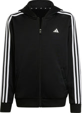 adidas Essentials AeroReady 3 Stripes Junior Training Track Jacket - Black