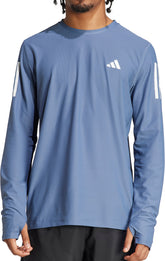 adidas Own The Run Long Sleeve Mens Running Top - Blue