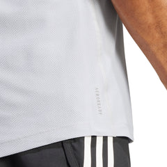 adidas Own The Run Short Sleeve Mens Running Top - Grey